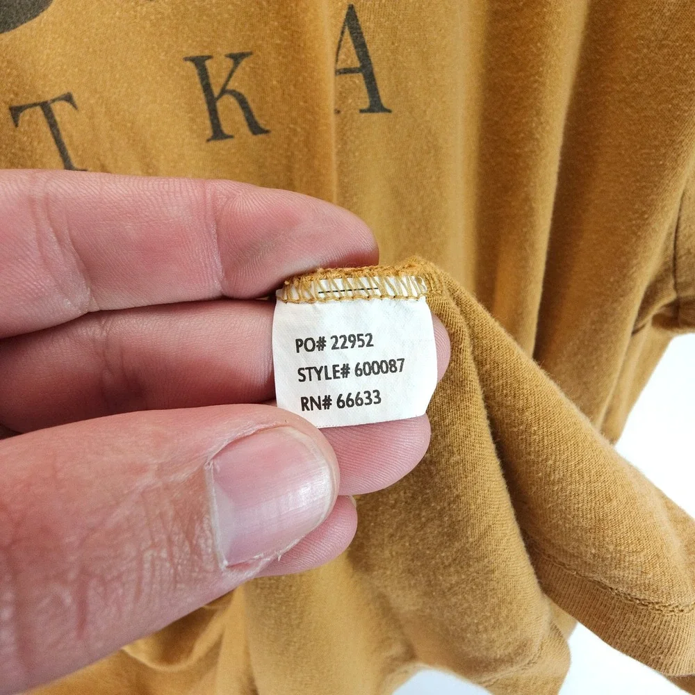 Sitka Graphic Tee Tshirt Mens XXL Yellow Pima‎ Cotton Outdoor Minimalist Hunting